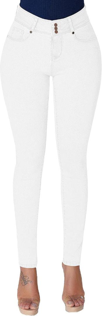 roswear Women’s High Waisted Stretchy Skinny Curvy Jeans Tummy Control Jeggings, 32 x 32