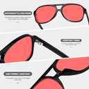 YDAOWKN Retro Aviator Sunglasses for Women Mens Large Frame Classic Vintage 70s Sun Glasses Aviators (Black)