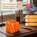 2 x Slow Rising Stress Cube Large Squishy Fidget Toys for Anxiety Relief Soft Sensory Squeeze Toys for Kids Adults Stress Balls Gift for Focus Classroom Prizes Party Favors