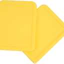 6 Cup Rectangle Silicone Storage Cover Lids Replacement for Pyrex 7211-PC Glass Bowls, (Container not Included) 2 Pack, Microwave, Dishwasher and Freezer Safe