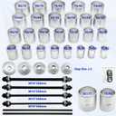 40Pcs Pull and Press Sleeve Kit, Bushing Press Kit for Most Engine Cars Vehicles, Universal Seal Bearing Bushing Removal Installation Tool Kit 4 Pulling Spindles with Nuts Case