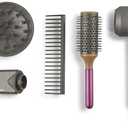 Casdon 73252 Dyson Supersonic Styling Set | Interactive Toy Hairdryer for Children Aged 3 Years & Up | Looks and Works Like The Real Thing, Grey