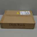 SAYZH Dish Drying Rack - Stainless Steel Dish Rack for Kitchen Counter, Large-Capacity Dish Drainer with Cutlery Holder, Kitchen Organizer for Dishes, Spoons and Forks, White