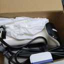 Powerful Handheld Fabric Steamer - 1800W with Fast Ceramic Heat-Up Plate, 2-in-1 Ironing & Wrinkle Remover, Steam Nozzle, Lint Brush - White, for US 120V Only