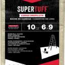 Trimaco 51129 SuperTuff Drop Cloth, 6-feet x 9-feet, Tan, 54 Sq Ft