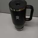 Hydro Flask Travel Tumbler with Handle, Lid and Straw - Insulated Stainless Steel in 40 Oz Black