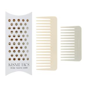 One large, one small, two-piece Wide Tooth CombNo Handle Detangler AccessoriesLarge Hair Detangling Comb for Curly, Straight,Wet Dry HairCreamy Beige,Light Gray