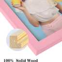 wyooxoo 18x24 Picture Frame Made of Solid Wood Light Pink Photo Frames Display Pictures 16x20 with Mat or 18x24 Without Mat Colorful Frame For Horizontal Vertical Wall Mounting