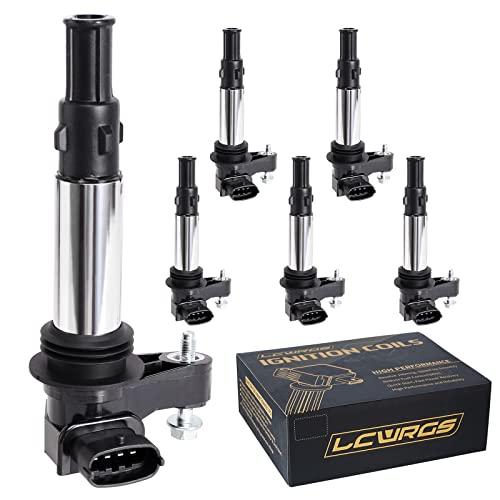 Set of 4 Ignition Coil Pack Fits for 2.8 3.6 V6 2004 2005 2006 2007 2008 2009 Cadillac CTS STS SRX Chevy Traverse Buick Enclave LaCrosse Rendezvous Saab 9-3 Aero GMC Acadia Saturn Outlook UF375