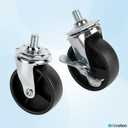 Grill Wheels for Charbroil Performance 463284022 463244819 463660021 463259023 Caster Wheels Caster Locking for Charbroil G350-0024-W2, G515-0082-W1 Grill Wheel for Charbroil Grill Wheels