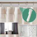100Pcs Plastic Pinch Pleat Curtain Hooks, 70mm Adjustable Pinch Pleat Hooks Ratchet System Curtain Pleat Hook for Window Curtain, Door Curtain and Shower Curtain