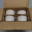 LE TAUCI Ramekins 4 oz Oven Safe for Creme Brulee, Charcuterie Boards Bowls for Souffle, Small Sauce Bowl, Ceramic Baking Dishes - 3.8 inch, Set of 4, Arctic White