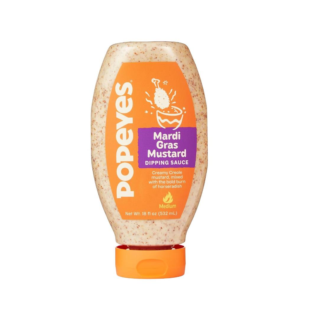 6 x Popeyes Mardi Gras Mustard Dipping Sauce