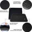 Yimiyaa Gel Seat Cushion, Double Thick Egg Gel Cushion for Pressure Pain Relief, Breathable Wheelchair Cushion Chair Pads for Car Seat Office Chair Black