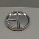 Stainless Steel Suction Plates for Toddlers, 8" Divided Kids Baby Plates with Removable Silicone Suction, Non Toxic Non Slip Portion Control Snack Dishes 3 Packs, Pink Beige Lilac