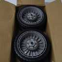 8" Replacement Lawn Mower Wheel Kit (2X Front Drive Wheel 44710-VL0-L02ZB + 2X Rear Wheel 42710-VE2-M02ZE) for Honda 44710-VG3-000 44710-VG3-010 42710-VG3-B00 42710-VE2-M00ZE Walk Behind Lawn Mower