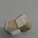 Etercycle Velvet Jewelry Ring Box, Hexagon Premium Gorgeous Vintage Double Ring Gift Box with Detachable Lid for Proposal Engagement Wedding Ceremony(Beige)