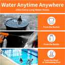 Cordless Pressure Washer,1200PSI Portable Power Washer with 4Ah Battery&Charger,6-in-1 Nozzle,5 Meter Hose,Handheld High-Pressure Car Washer for Cars/Yard/Home/Floor (Orange)