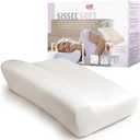 SISSEL Soft M Neck Pillow | Viscoelastic Special Foam | Ergonomic Spine| 18.5 x 13 x 4.3 inches, Medium