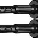 Black Tension Curtain Rod 41-126 Inch Outdoor Curtain Rod No Drilling 2pcs | Diameter 1.26in Outdoor Curtain Rods for Patio Extra Long Tension Rods Heavy Duty Adjustable Curtain Rods for Window Bathroom