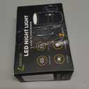 L LOHAS LED Night Light Plug in, Modern Night Lights Plug into Wall, Dusk to Dawn Sensor, Soft White 3000K, 0-100LM Adjustable Brightness, Dimmable Night Lights for Hallway Bedroom Stairway, 2 Pack