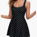 ABOCIW Womens High Neck Tennis Dress Sleeveless Wrap Skirt Built in Shorts Golf Athletic Dress Workout Rompers Black Medium. Medium