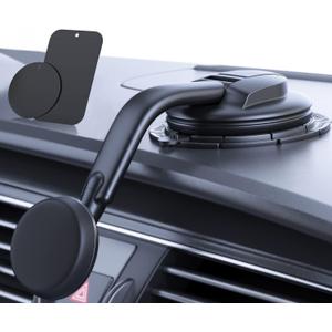 DOLYOFG Magnetic Phone Holder for Car, [ Powerful Magnets & Military-Grade Suction] Car Phone Holder Mount Dashboard Windshield Cell Phone Holder Phone Stand for Car iPhone Android Automobile Cradle (Black)