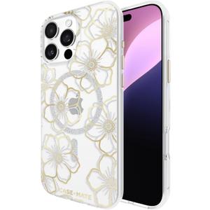 Case-Mate iPhone 16 Pro Max Case [Compatible with MagSafe] - Sparkly Floral Phone Case with 12ft Drop Protection - Premium Magnetic Cover for iPhone 16 Pro Max - Floral Gems