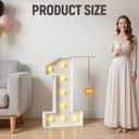 3FT Marquee Numbers, Light Up Numbers 1 for 1st 16th 21st Birthday Decorations, Big Numbers for Party Decorations, Large Light Up Numbers for Party Decor DIY Pre-Cut Foamboad Mosaic Numbers