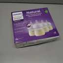 Philips Avent Natural Baby Bottles with Natural Response Nipples (Slow Flow, Flow 2), 4oz, 4-Pack, SCY900/04 (Clear)