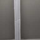 Joydeco No Drill Zebra Blinds for Windows, Cordless Day & Night Dual Sheer Roller Shades, Easy Installation, Free-Stop Lift System, Light Filtering Privacy Blinds for Home(White,33" W x 75" H)