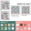 Peel and Stick Backsplash Tile for Kitchen and Bathroom Wall,3D Grey Panel Removable Wallpaper(10 Pack of 13.5"x11.5")