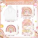 Conelist 24 Sets Boho Baby Shower Decorations Rainbow Candle Tealight with Organza Bag and Thank You Card Bulk Baby Shower Party Favors Gifts Christian Decor for Guest Inspirational Birthday Wedding, 1 Count