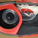O-Cedar EasyWring Microfiber Spin Mop, Bucket Floor Cleaning System, Red, Gray, Standard