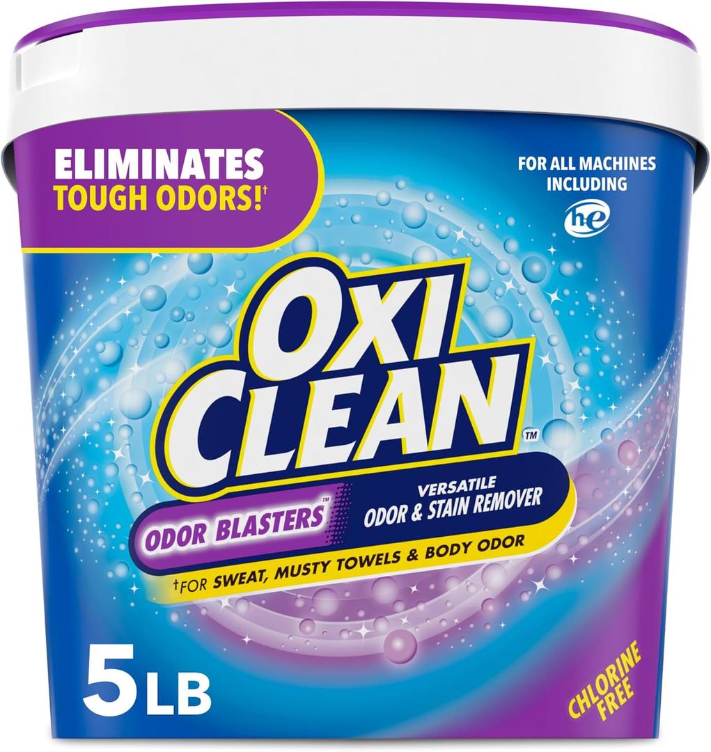 OxiClean Odor Blasters Versatile Odor and Laundry Stain Remover Powder, 5 lb (80 Ounce (Pack of 1))