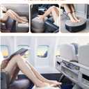 Sunany Inflatable Foot Rest Pillow for Travel, Kids/Adults Airplane Travel Pillow-Adjustable Height Cushions,for Kids to Sleep While Traveling,Suitable for Office, Home and Any Travell (1 Pack)