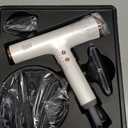 Quico Hair Blow Dryer, 1875W High-Speed BLDC Professional 110000 RPM Quiet Hair Dryer with Diffuser, 7X Faster Salon Blow Dryers for women, Adjustable Temp and Speed, Ionic Hair Dryer Home Travel Gift (White)