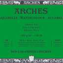 Arches Aquarelle Watercolor Block, Cold Pressed, 140lb/300gsm, 20 Sheet, 9x12 inch, Watercolor Paper 100% Cotton