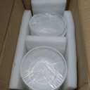 12 Pack Small Glass Bowls Set, 12 Oz Fluted Prep Dessert Bowls for Kitchen, Stackable Snack Serving Bowls Side Dishes for Ice Cream, Dipping, Yogurt, Cereal, Candy