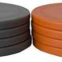 Premium Washer Toss Replacement Set - Durable Washer Replacements for Yard & Tailgate Games (Orange/Gray)