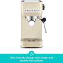 CASABREWS 3700 Essential Espresso Machine 20 Bar, Stainless Steel Coffee Maker with Steam Milk Frother, Espresso Coffee Machine Cappuccino Latte Machine with 43.9oz Removable Water Tank, Creamy