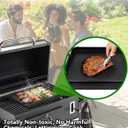 2026 Advanced Portable Steel Griddle, Griddle for Gas Grill, Non-Stick Coating, Universal Flat Top for Gas Grill/Stove/Oven/Campfire, Ergonomic Handle & Easy Clean for Outdoor BBQ & Camping, 23"x16"