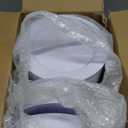 FLOWERCAT 200PCS White Plastic Plates Disposable Plates for Party - Heavy Duty Plastic Plates - 100 10" Dinner Plates and 100 7" Salad Plates for Wedding & New Year Parties and Events