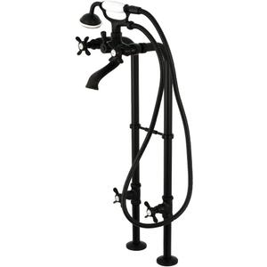 Kingston Brass CCK285K0 Kingston Tub Faucet, 32-5/8 Inch Length, Matte Black