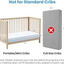 Mini Crib Mattress 38x24x4, Cooling Gel Foam Memory Foam, Temperature Balance Cooling Cover, CertiPUR-US Certified