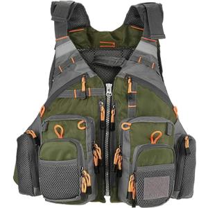 Strap Fishing Vest Adjustable for Men and Women, for Fly Bass Fishing and Outdoor Activities