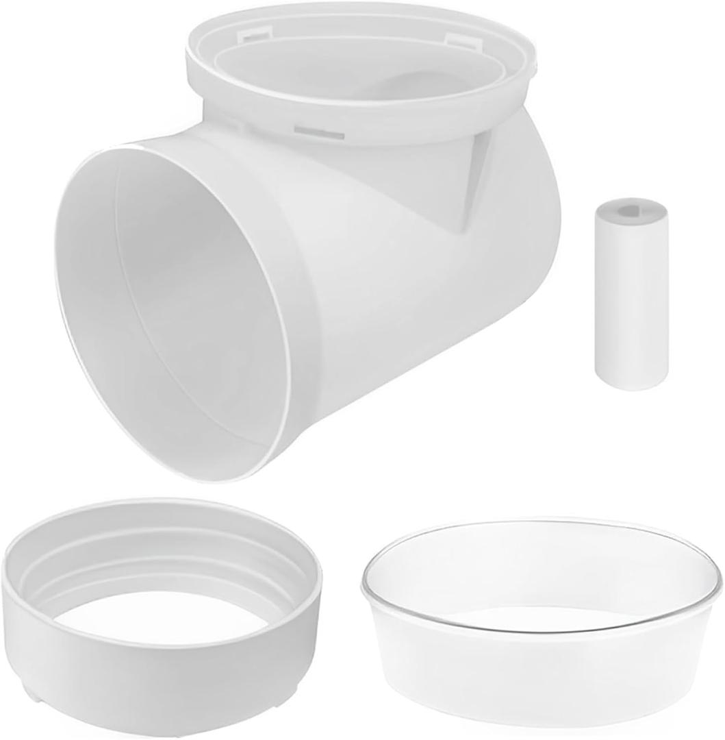 Dryer Vent Connector Kit,90 Degree Dryer Vent Elbow+Sealing Kit for 4 Inch Dryer Duct, Dryer Adapter,Space-Saving Design for Tight Space (No hose)