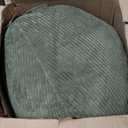 Homguava 3 FT Bean Bag Chair,3' Big Bean Bag, Large Bean Bag Chairs for Adults with Memory Foam Filled, Comfy Beanbag Chairs Soft Bean Bag Sofa with Dutch Corded Plush Cover-Green