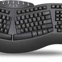 Perixx Periboard-612B Wireless Ergonomic Split Keyboard with Dual Mode 2.4G and Bluetooth Feature, Compatible with Windows 11 and Mac OS X System, Black, US English Layout