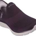Skechers Women's Hands Free Slip-ins Virtue-Sleek Sneaker (7, Wine=wine)